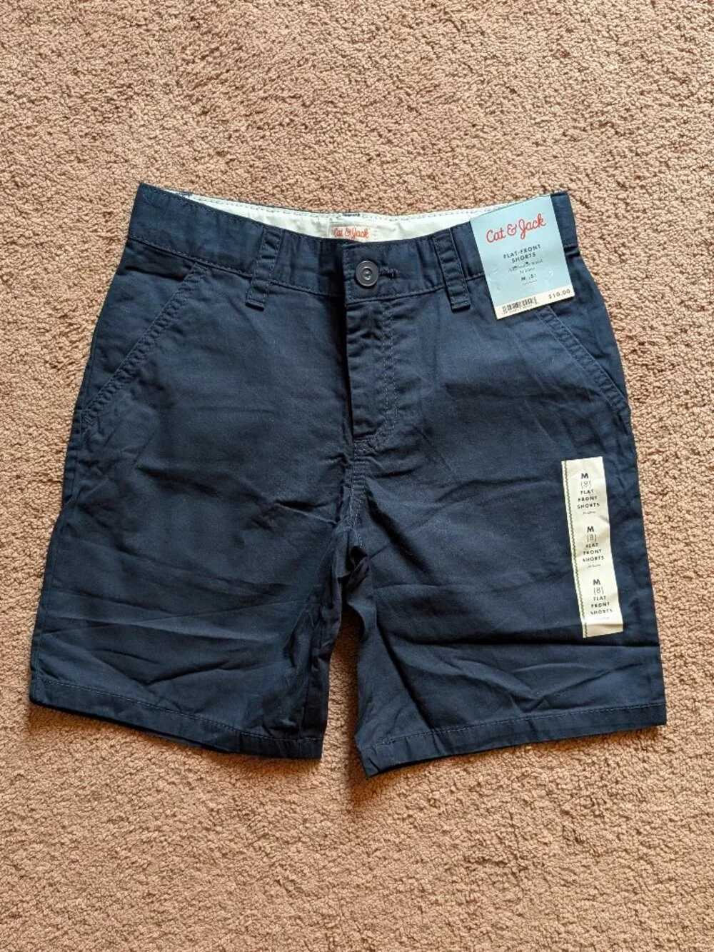 Cat & Jack Shorts Boys Size 8 Medium Blue Brown Grey - Picture 4 of 9